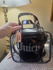Juicy Couture 2 In 1 Cosmetic Case Set With Extra Shampoo Bottle NWT