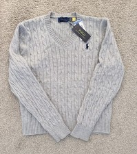 Polo Ralph Lauren Women s V-Neck Cable Sweater Size Large