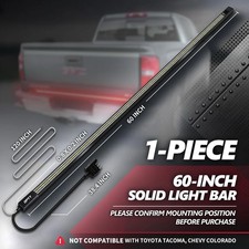 Opt7 60 Triple Led Tailgate Light Bar Sequential Turnbrake Signal Red