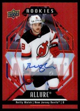 2022-23 Upper Deck Allure Auto Red Rainbow RC Reilly Walsh Rookie Auto New
