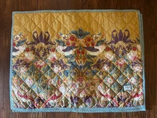 2 William Morris At Home William Sonoma Quilted 100% Cotton Pillow Sham Set