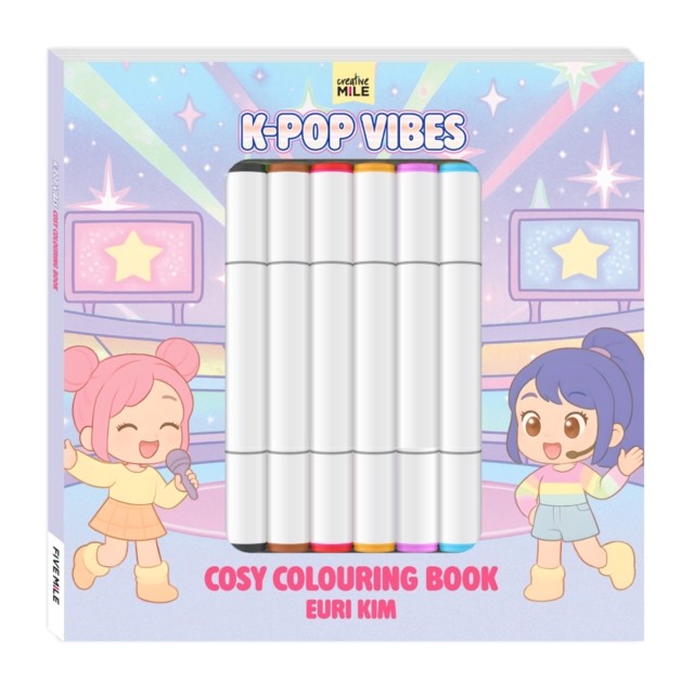 K Pop Vibes Cosy Colouring Book Markers - Image 2