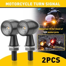 12set Motorcycle Led Mini Bullet Turn Brake Signal Light Blinker For Bobber Caf