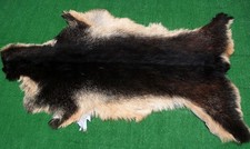 Luxury Goat hide Rug Hair on Area Rug Size 40"x24" Animal Leather Goat Skin G332