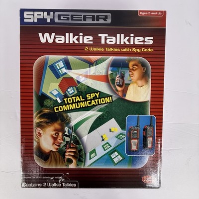 Spy Gear Ninja Gear Walkie Talkies  2-Way Communication w/ Spy Code Key