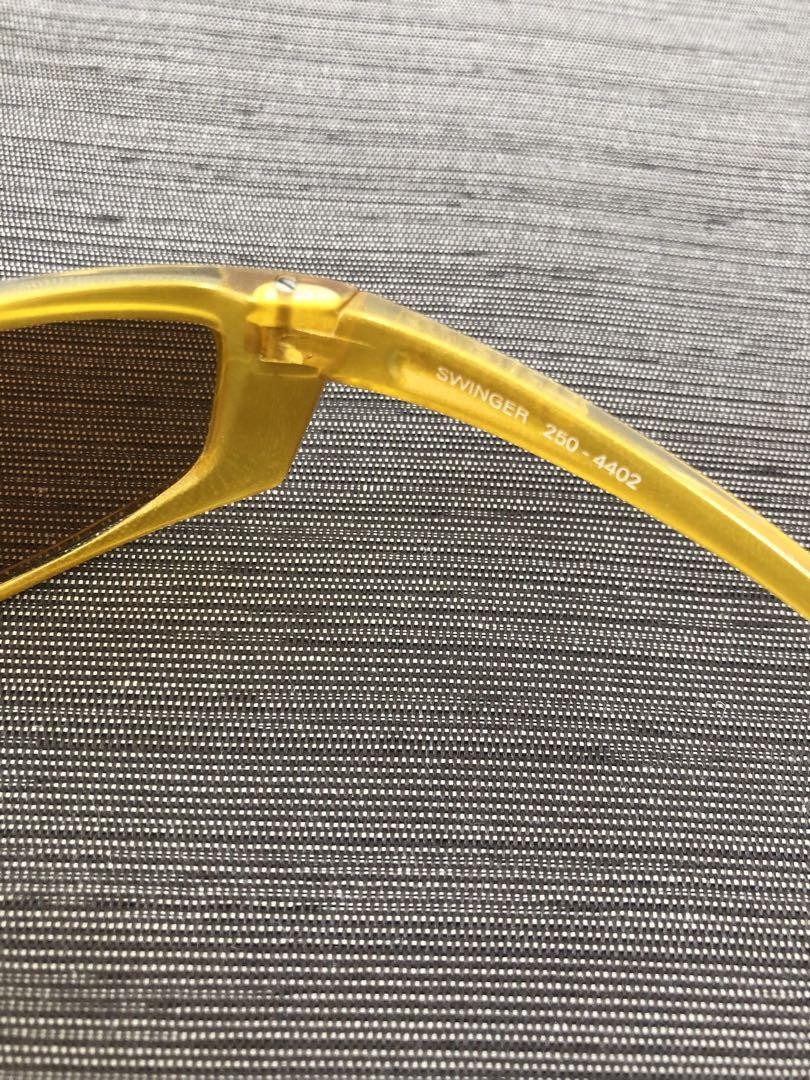 Arnette SWINGER Sunglasses Yellow Frame Brown Lens Italy 250