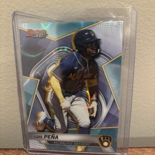 2025 Bowman's Best - Top Prospects Luis Pena #TP-24 Aqua Refractor /199 (RC)