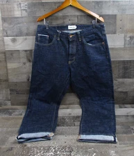 Taylor Stitch Jeans Mens 36x30 Dark Indigo Democratic Selvedge Denim Made USA