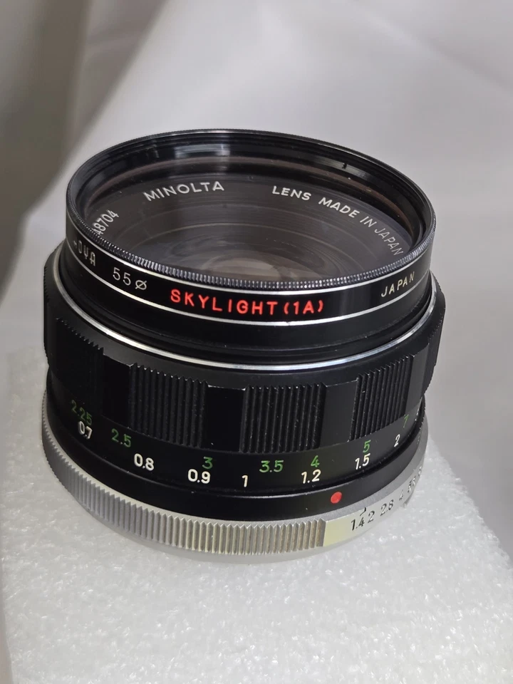 4 Lenses Minolta MC Rokkor 55mm 1.7, 35mm 1:14, 135mm 2.8 + Teleplus 2/3x Xtras - Image 2 of 4