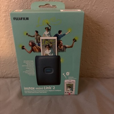 Fujifilm Instax Mini Link 2 Wireless Photo Printer - Blue T33-20
