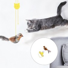 Realistic Cats Teaser Toy Interactive Game Entertainment Chirping Bird Doll