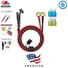 10AWG 2FT Charger Cable, SAE to O Ring Terminal Quick Disconnect Harness, 2 P...