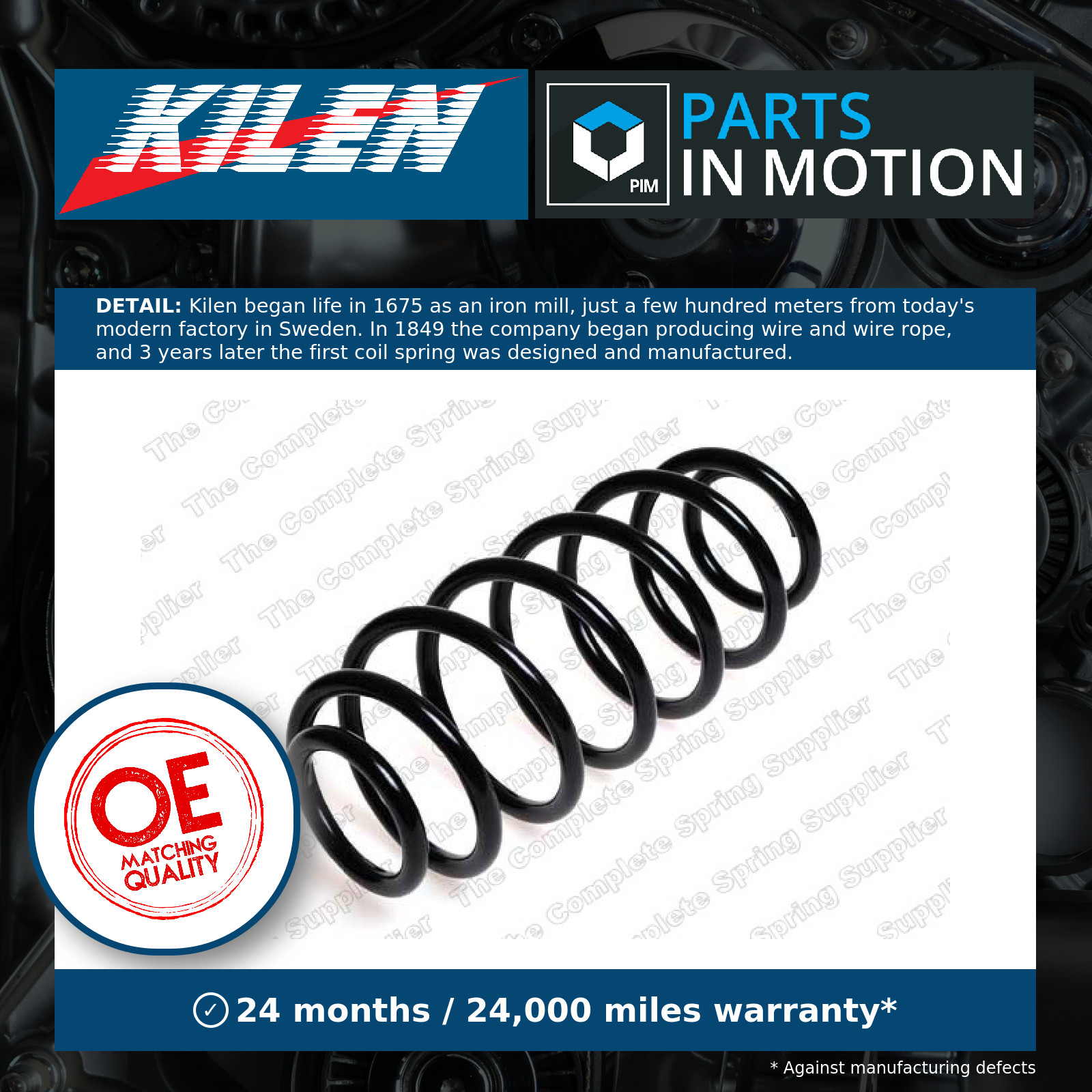 Coil Spring Rear 64007 Kilen Suspension 4823152060 4823152050 Quality Guaranteed - Image 14