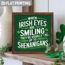 2D Funny Wooden Irish Wall Sign St. Patrick's Day Decor Retro Hanging Decoration