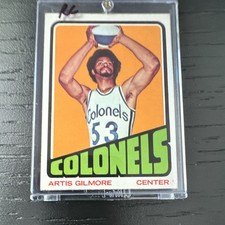 Topps 1972-73 Artis Gilmore Rookie #180 Kentucky Colonels ABA Basketball Card. rookie card picture