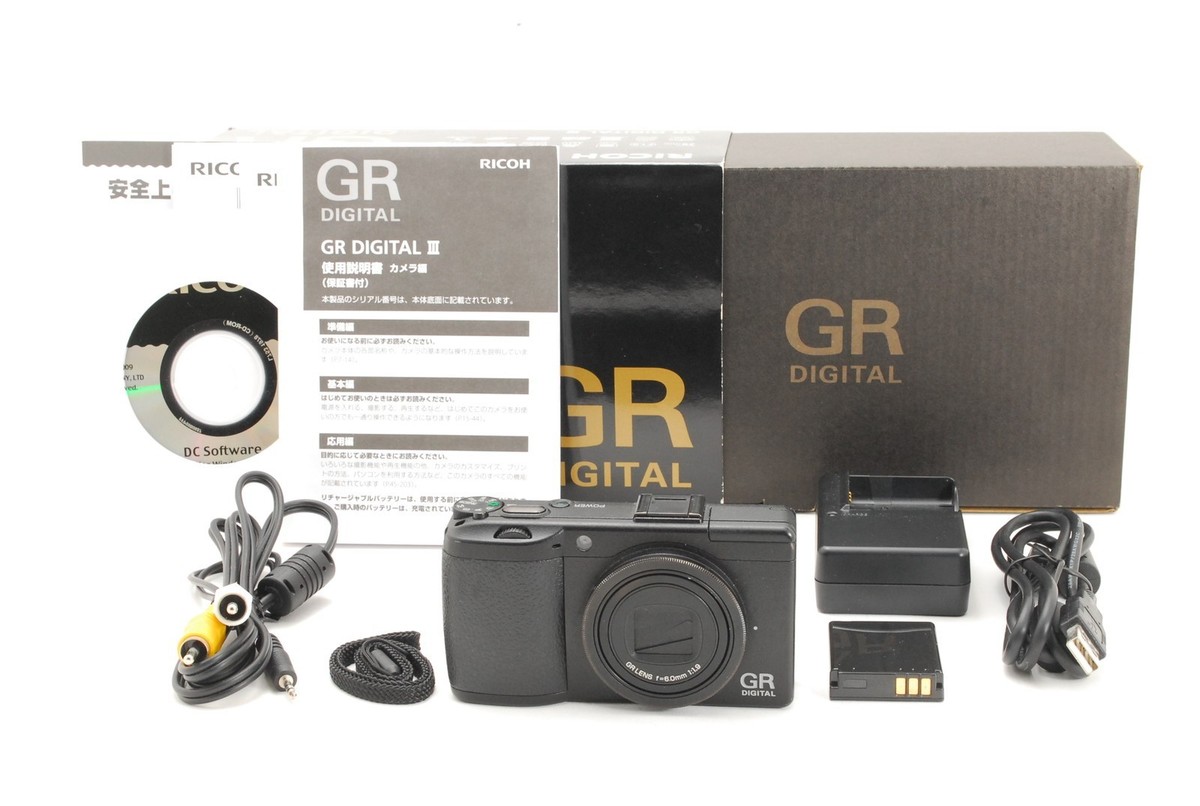 SH5053【NEAR MINT in Box】 Ricoh GR Digital III 3 10.0MP Digital