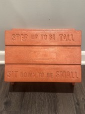 Vintage Empire Step Up to Be Tall, Sit Down to Be Small Step Stool