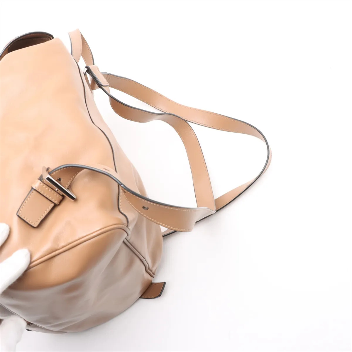 Prada Leather Backpack Brown B2811L thumbnail 6