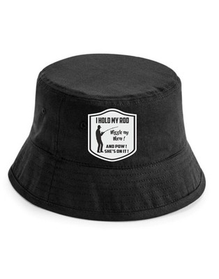  I Hold My Rod Fischerhut Angler lustig Geburtstag Unisex 