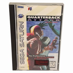 Quarterback Attack (Sega Saturn, 1995) Complete w/ Manual + Reg Card Tested