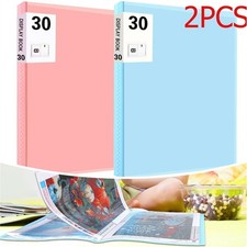 2PCS A3 Storage Book for Diamond Art Portfolio Folder Painting Pictures Album