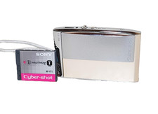 Sony Cyber-shot DSC-T5 5.1MP Digital Camera - Silver for sale
