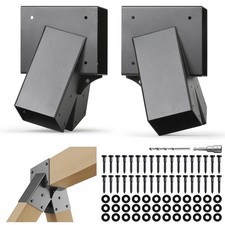 201 Stainless Steel Swing Set Bracket 2pcs A-Frame Brackets with All Mounting...