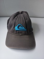New Era Quiksilver Men's Fitted Hat Black One Size Embroidered Logo Cotton Blend