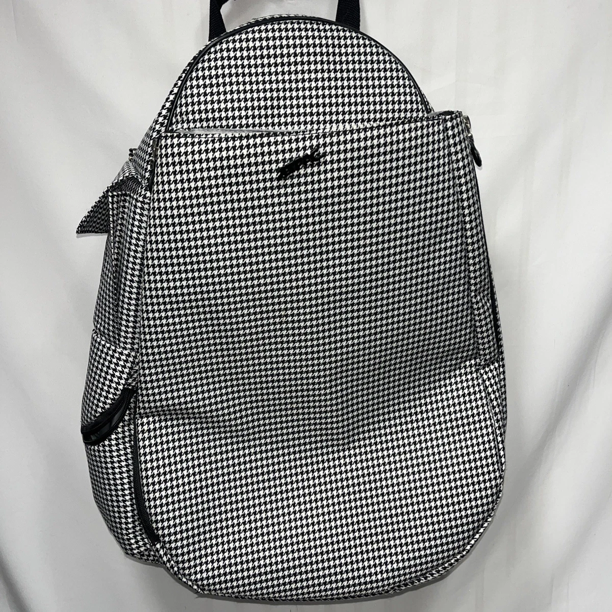 Like new Vintage LIFE IS TENNIS backpack tennis racquet houndstooth bag BIG LOVE BACKPACK - Tennis Backpack by Ame & Lulu  main image 2