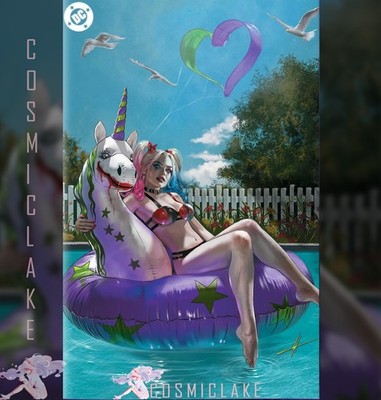 GNORTS SWIMSUIT #1 PARRILLO HARLEY QUINN NYCC VIRGIN VARIANT PREORDER 10/24  