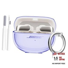 for Bose Ultra Open Earbuds Case Clear,Cover for Bose Earbuds Clear Purple