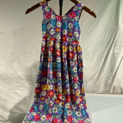 Vibrant Floral Girls Summer Dress