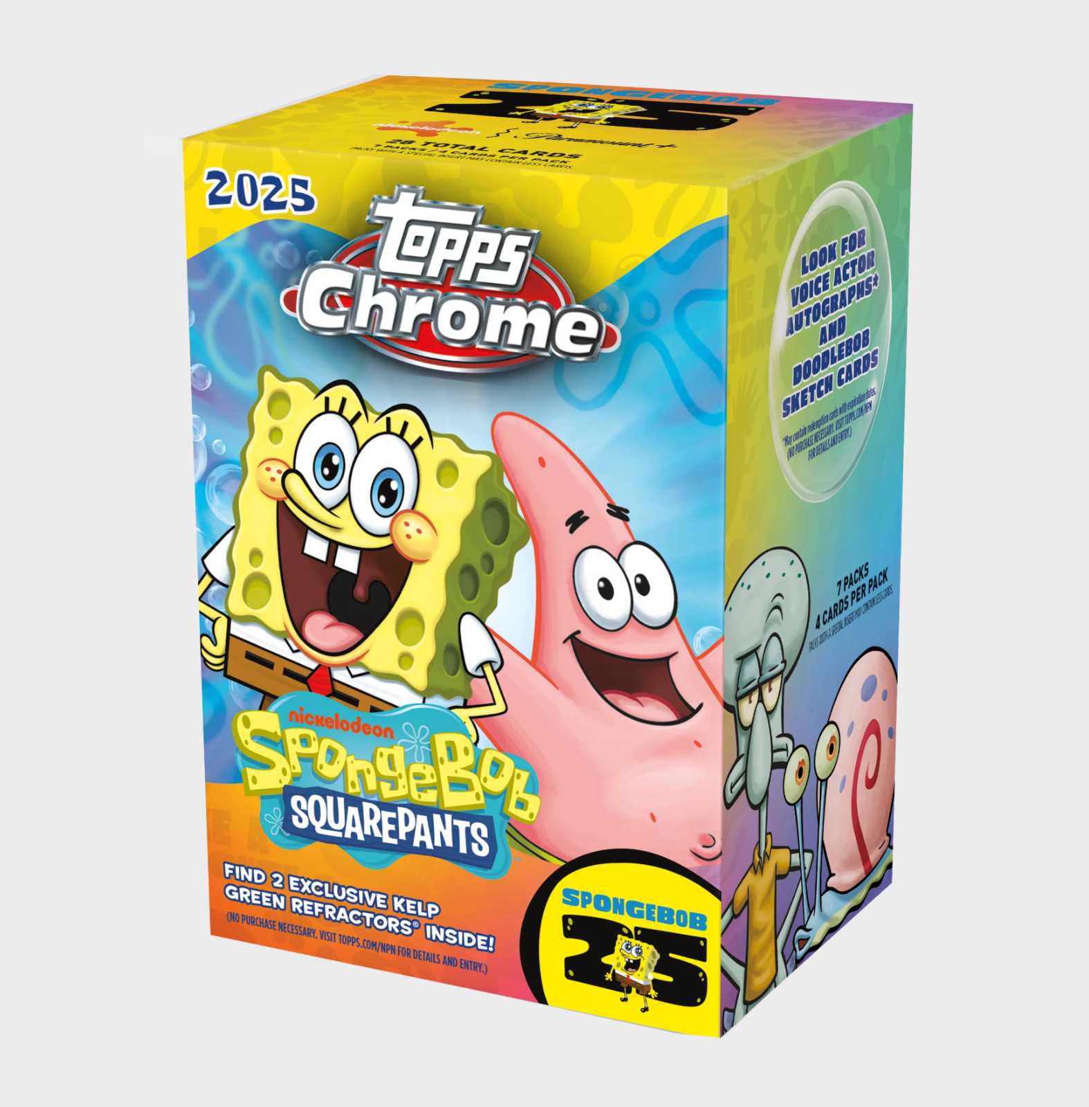 2025 Topps Chrome SpongeBob Base - Pick Your Card 1-200 - Buy More and Save