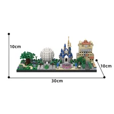 Hot Sale Theme Park Architecture Skyline Building Toys Set for Christmas