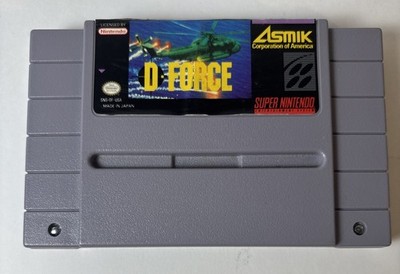 D-Force   Super Nintendo SNES Game Cartridge (Asmik, 1992)
