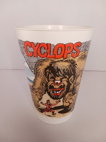 Vintage 7-11 Monster Series Cyclops Slurpee Cup 7-Eleven 1970’s Plastic Cup