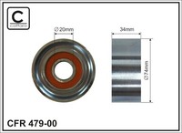 Caffaro 479-00 Spannrolle, Keilrippenriemen FüR MERCEDES-BENZ