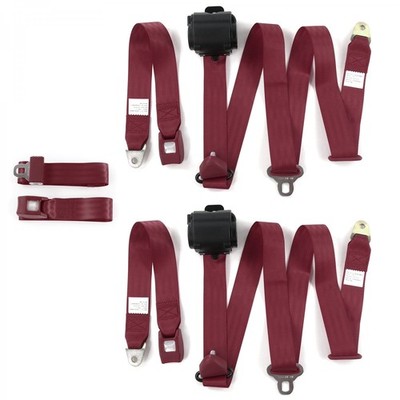  D Truck 1966-1971 Standard 3pt BURG Bench Seat Belt Kit - 3 Belts