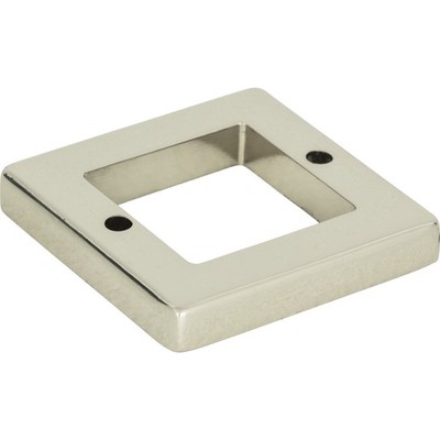 Atlas 392-PN Tableau Square Base 1 7/16 Inch (c-c) - Polished Nickel