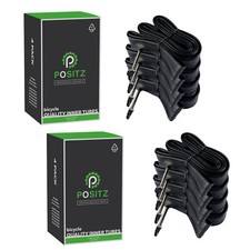 8x Positz Road Bike Inner Bicycle Tubes 700 x 18/25c Presta Valve 48mm F/V Butyl