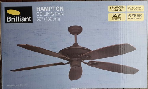 Ceiling Fan Reversible Oak Brown 