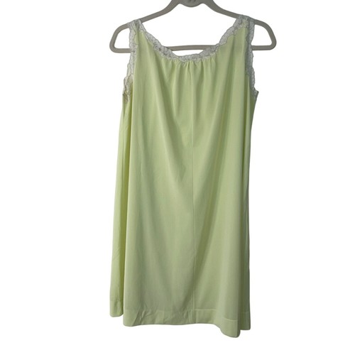 Gossard Artemis Nightgown Womens Vintage Size Small Green Nylon Baby Doll Retro - Picture 12 of 12