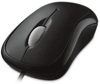 Microsoft Basic Optical Mouse - Schwarz (Business Verpackung)