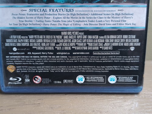 Harry Potter and the Order of the Phoenix (Blu-ray Disc, 2007) New Sealed  - Picture 6 of 7