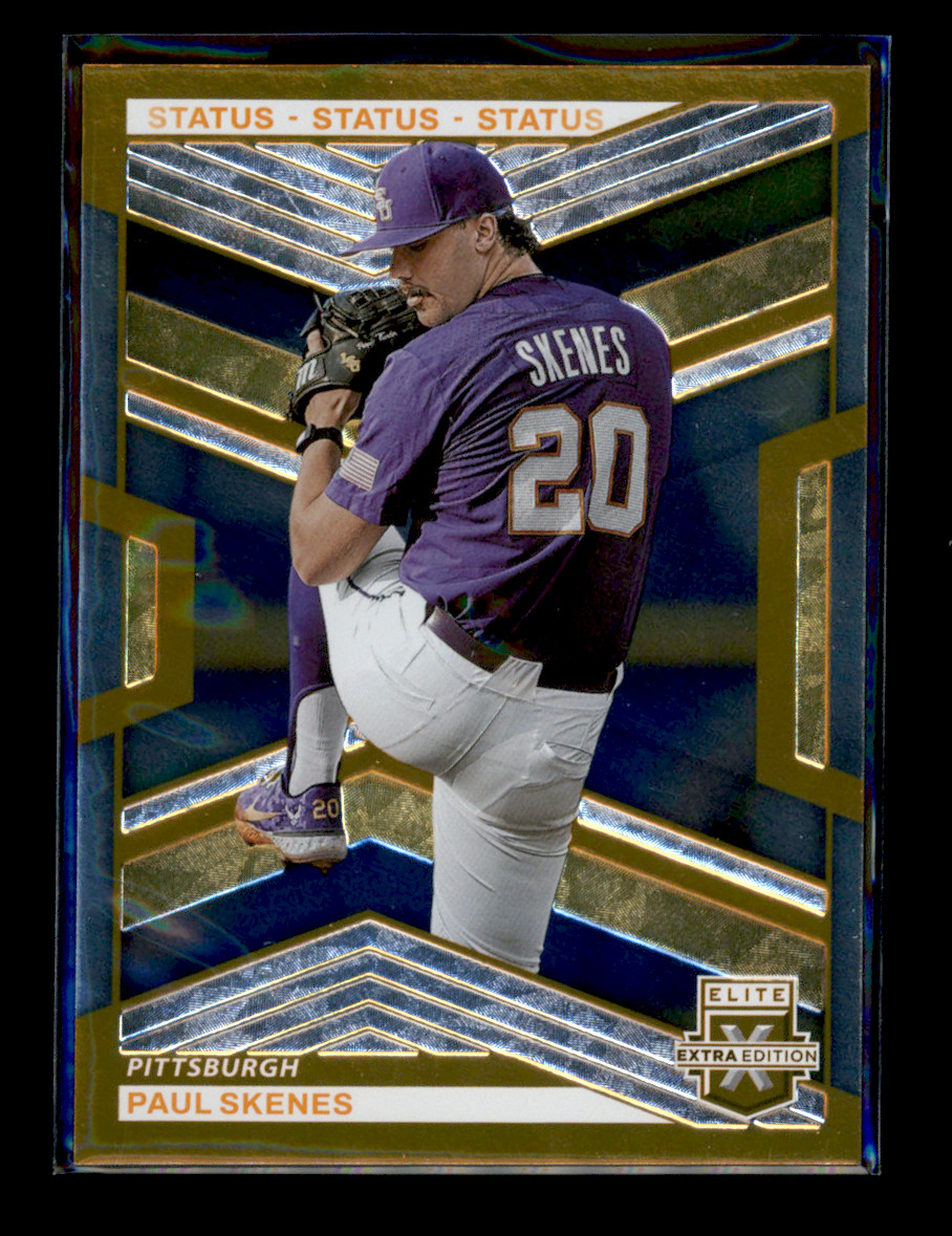 2023 Panini Elite Extra Edition #7 Paul Skenes Orange Status 184/275 Pirates