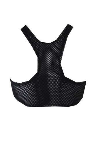 Volcom Schwarz Gelb Wild Buds Gehäkelt Rücken Gekürzt Neckholder Bikini TOP S - Bild 2 von 3