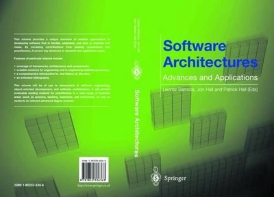 Software Architectures: Advances and Applications by Leonor Barroca (English) Pa