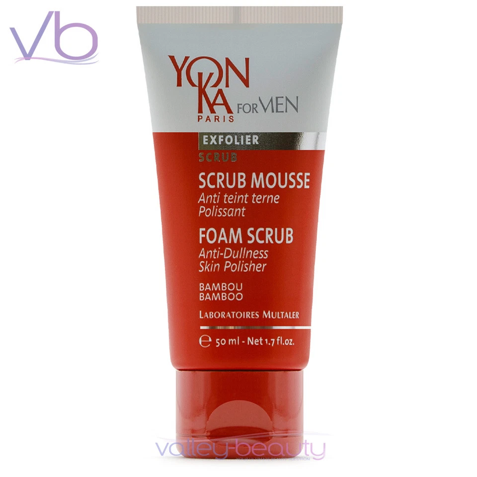 Exfoliante en espuma YONKA FOR MEN | Exfoliante suave antiopacidad y pulidor de piel, 50 ml Foto 2 de 3