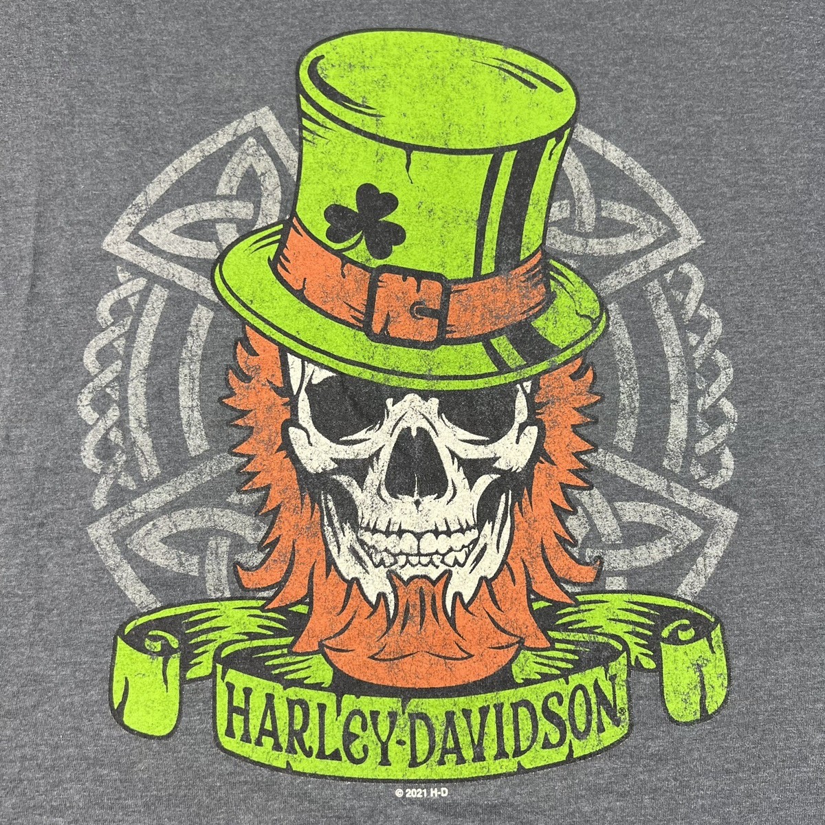 Harley Davidson Fresno St Patricks Day Heritage Skull Death Valley