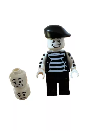 LEGO Collectable Minifigure Series 2 Mime w/ Heads col025 - 8684
